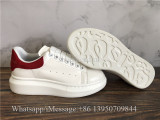 Alexander Mcqueen Oversized Sneaker White Red Suede