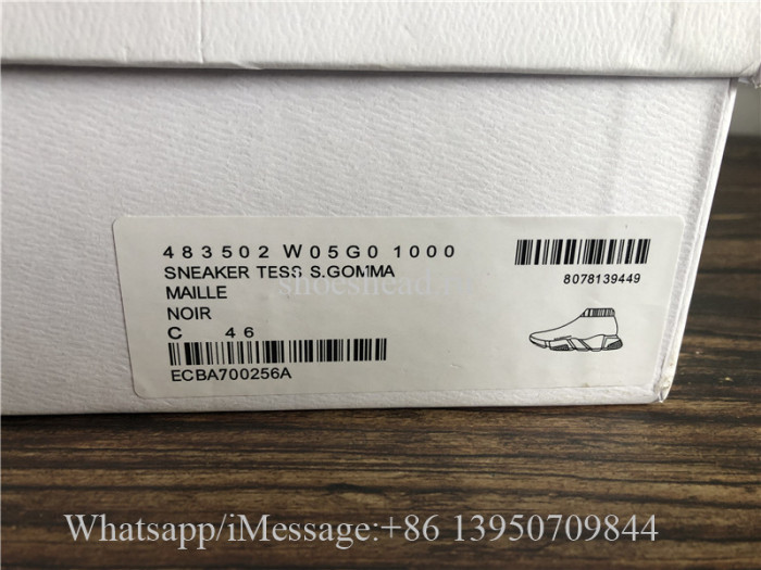 Balenciaga Speed Trainer Sock All Black
