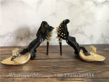 Christian Louboutin Barbarissima Spike Ankle Strap Sandal