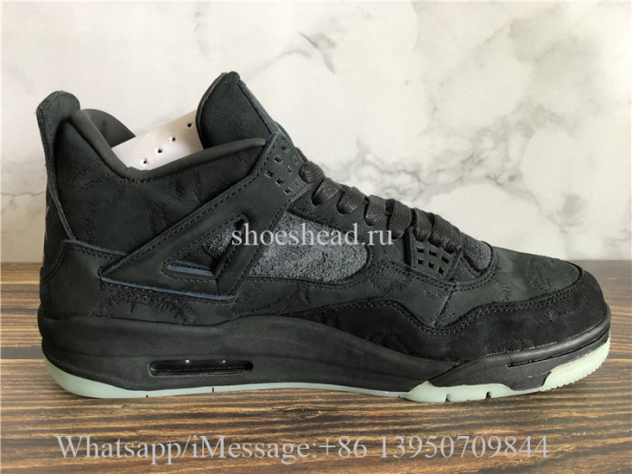 Kaws x Air Jordan 4 Retro Black