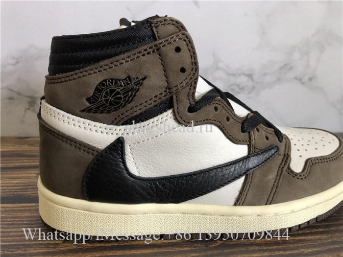 Women Travis Scott x Air Jordan 1 Cactus Jack GS