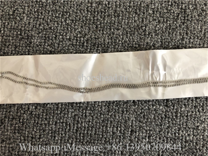 Louis Vuitton Sliver LV Key Logo Necklace