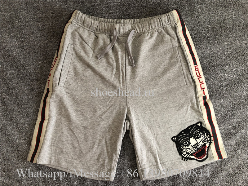 Gucci Stripe Cotton Cat Shorts