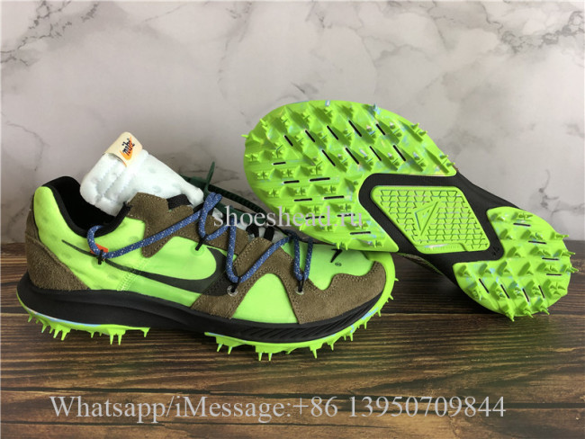 Final Version OFF-WHITE x Nike Zoom Terra Kiger 5 Electric Green