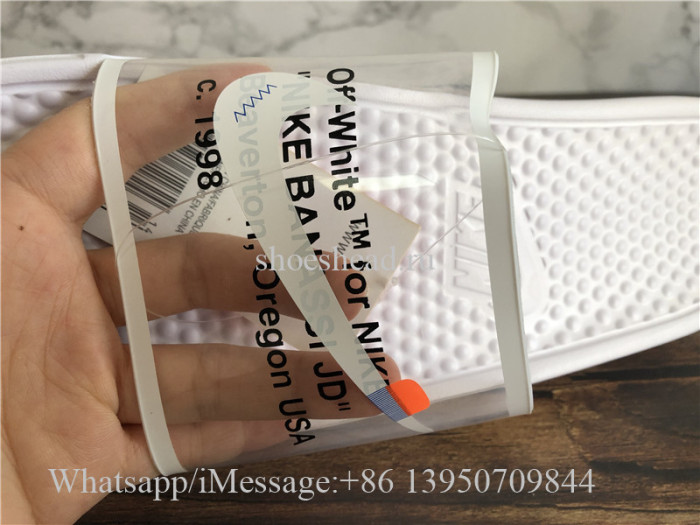Trendsetter Off White x Nike Benassi Casual Slipper White
