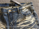 Amiri Denim MX1 Charcoal Slim Broken Jeans