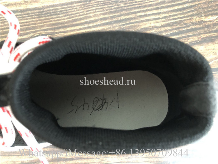 Balenciaga Lace-Up Knit Sock Speed Trainer Black Red White