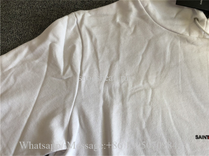 Saint Laurent White Sweat Hoodie