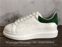 Alexander McQueen Oversized Sneaker White Green Suede