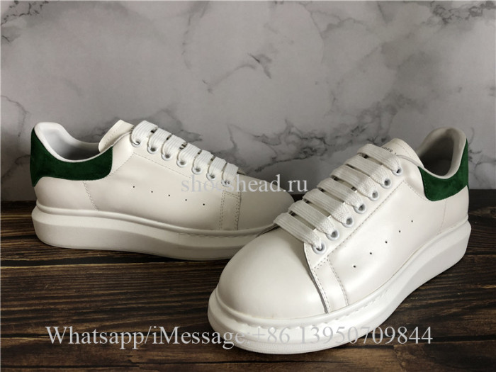 Alexander McQueen Oversized Sneaker White Green Suede