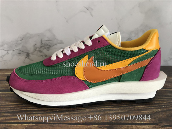 Sacai x Nike LVD Waffle Daybreak Pine Green Clay Orange