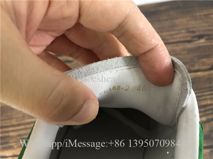 Alexander McQueen Oversized Sneaker White Green Suede