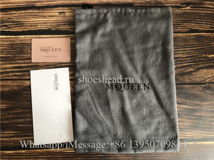 Alexander McQueen Oversized Sneaker White Green Suede