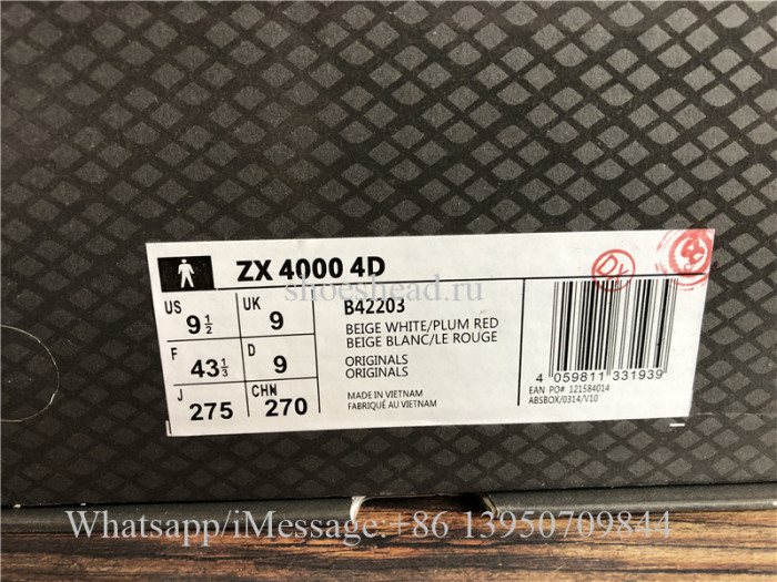 Adidas ZX4000 4D Beige White