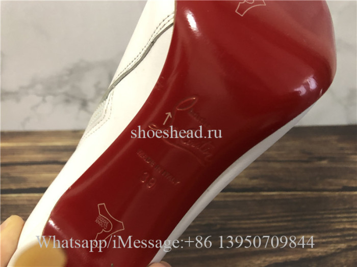 Christian Louboutin High Boots White