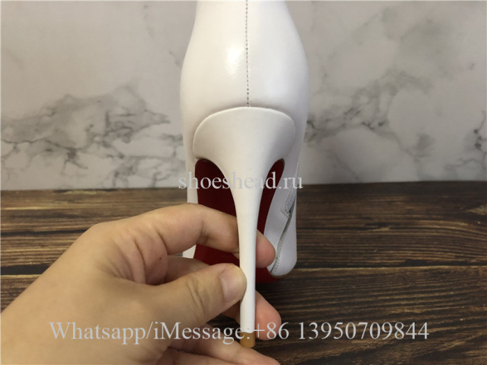 Christian Louboutin High Boots White