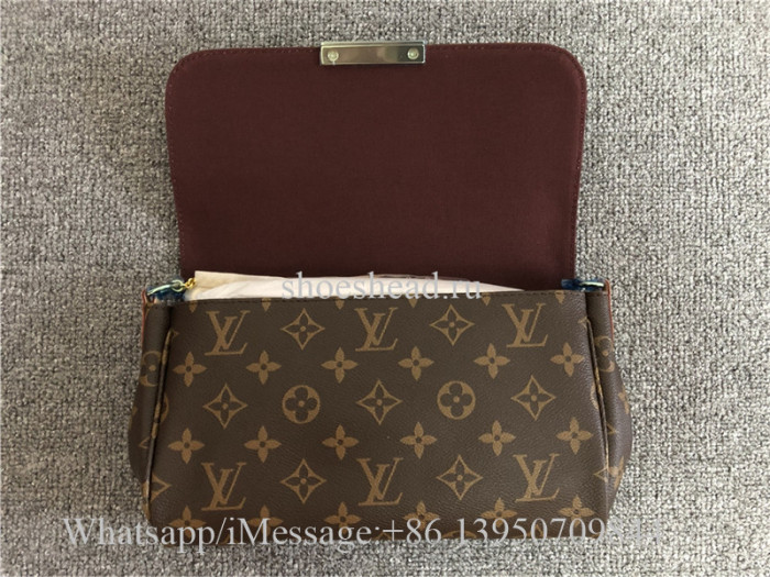 Original Louis Vuitton Favorite Monogram With Accessories MM Brown Shoulder Bag