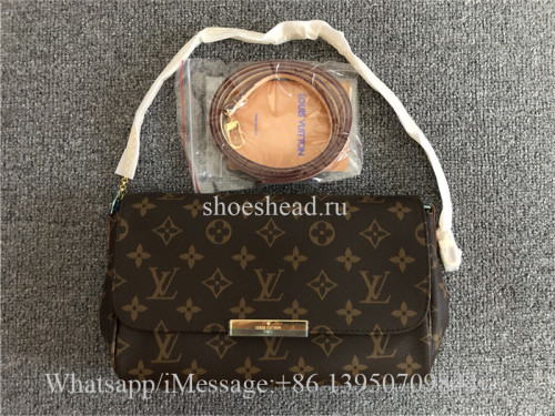 Original Louis Vuitton Favorite Monogram With Accessories MM Brown Shoulder Bag