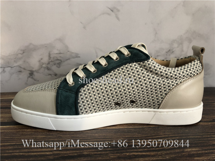 Christian Louboutin Low Top Sneaker Damier Green