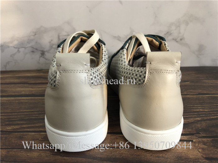 Christian Louboutin Low Top Sneaker Damier Green