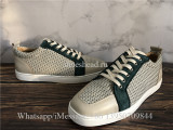 Christian Louboutin Low Top Sneaker Damier Green