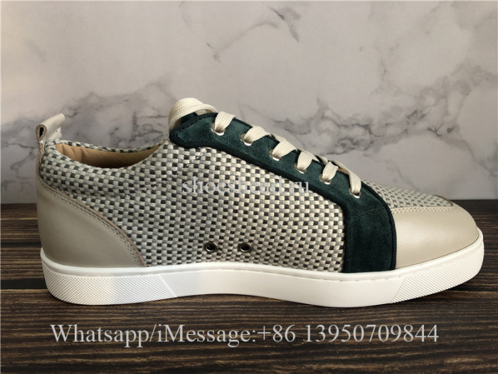 Christian Louboutin Low Top Sneaker Damier Green