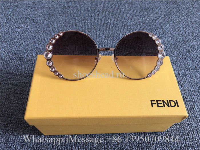Fendi Sunglasses Lunettes Ribbon And Crystal