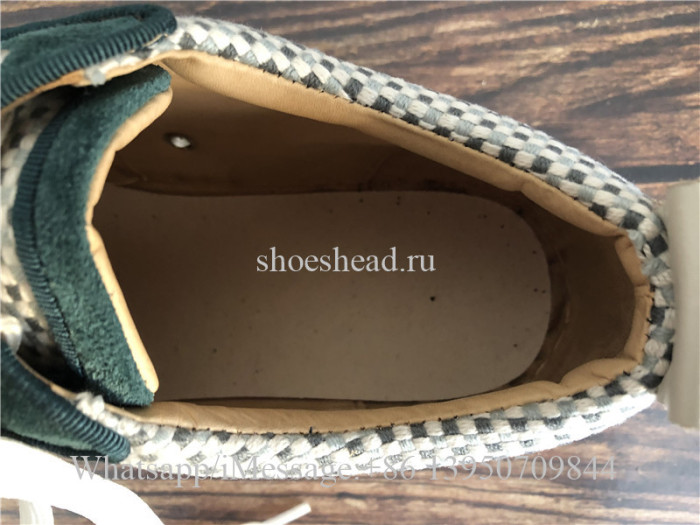 Christian Louboutin Low Top Sneaker Damier Green