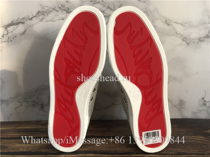 Christian Louboutin Low Top Sneaker Damier Green