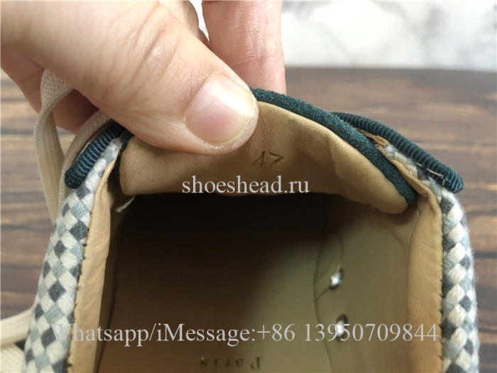 Christian Louboutin Low Top Sneaker Damier Green