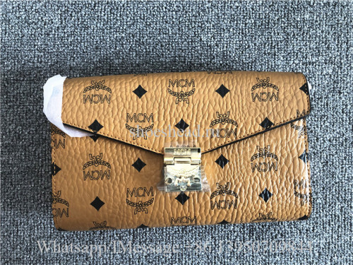 MCM Cognac Visetos Millie Crossbody Bag