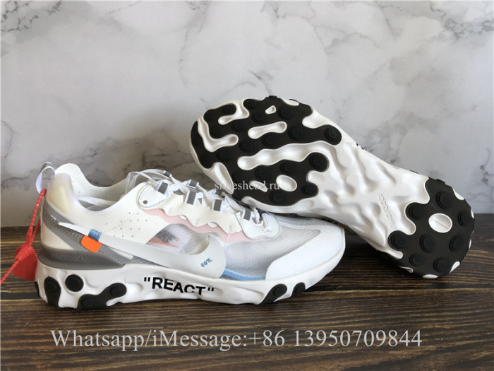 Off-White x Nike React Element 87 White