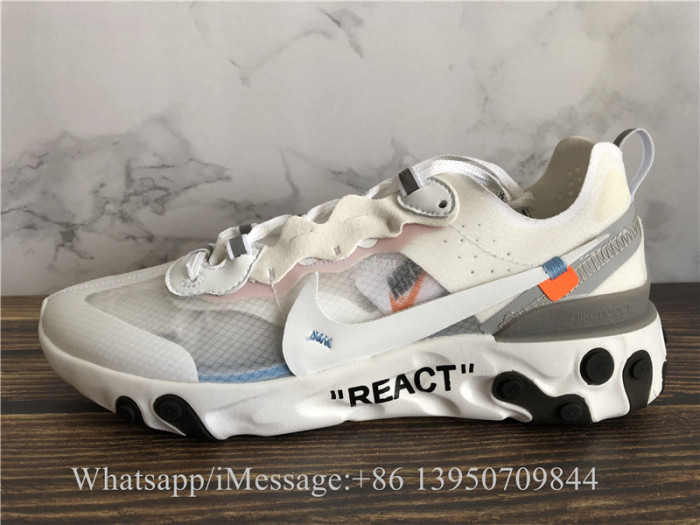 Off-White x Nike React Element 87 White