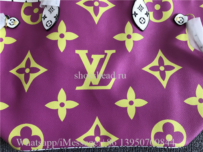 Louis Vuitton Giant Monogram Neverfull MM M44588 Pink Lilac