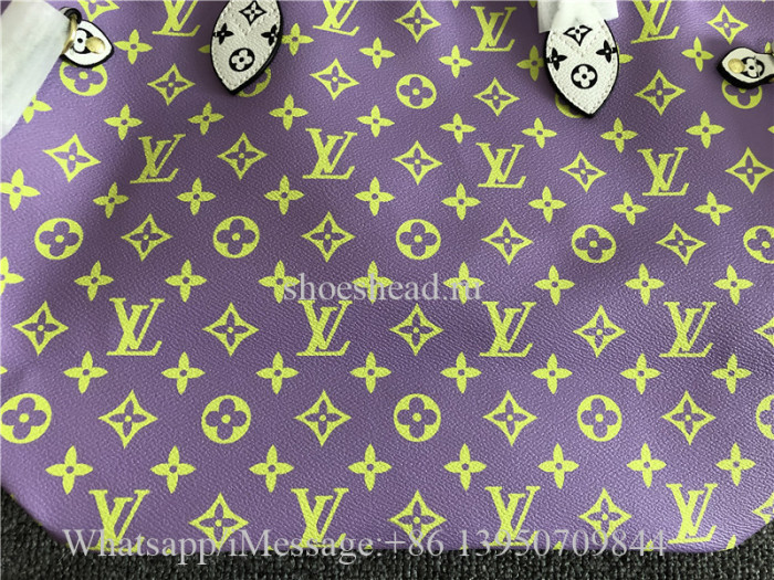 Louis Vuitton Giant Monogram Neverfull MM M44588 Pink Lilac
