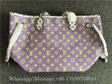 Louis Vuitton Giant Monogram Neverfull MM M44588 Pink Lilac