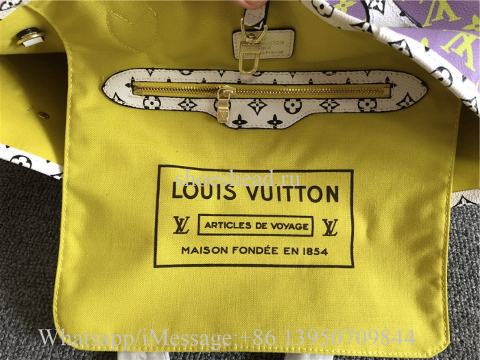 Louis Vuitton Giant Monogram Neverfull MM M44588 Pink Lilac