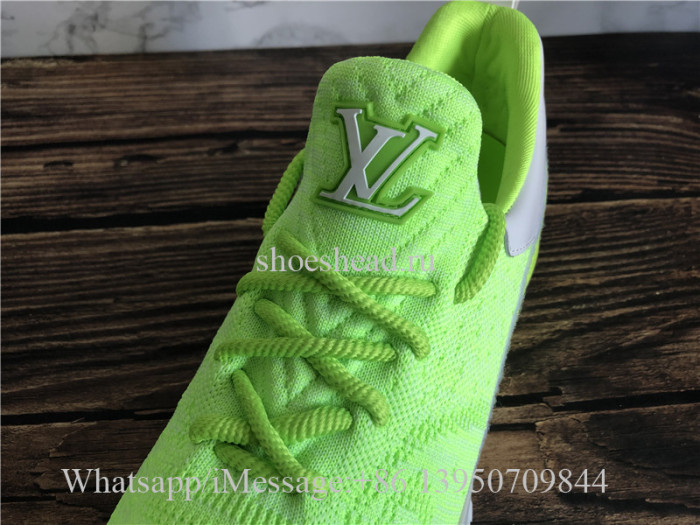Louis Vuitton Flyknit Sneaker Neon Green LV V.N.R
