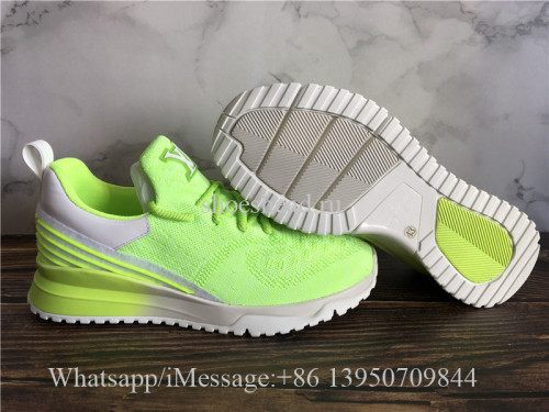 Louis Vuitton Flyknit Sneaker Neon Green LV V.N.R