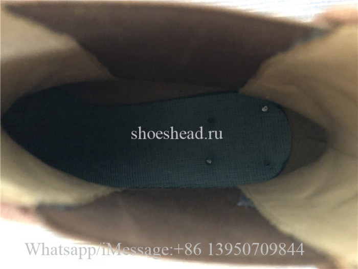 Christian Louboutin Spike High Boots Camel Brown Suede