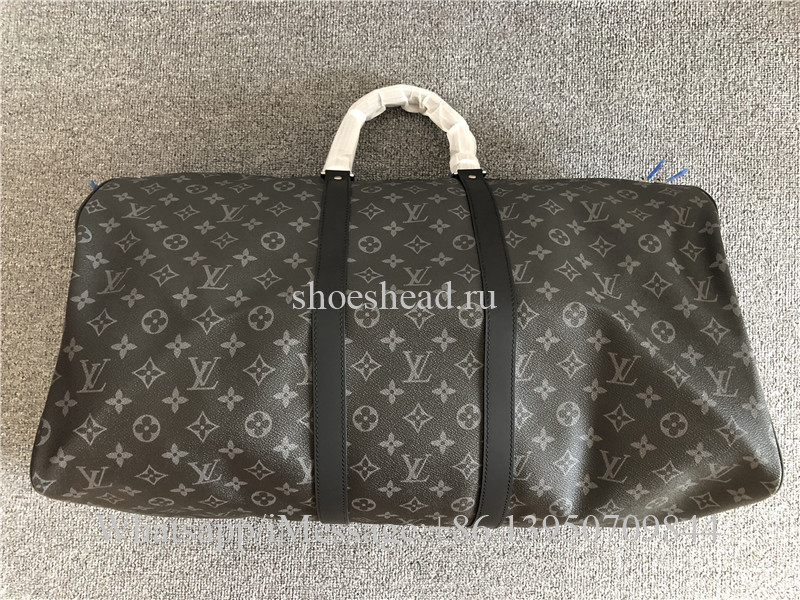 Original Quality Louis Vuitton Black Leather Travel Bag