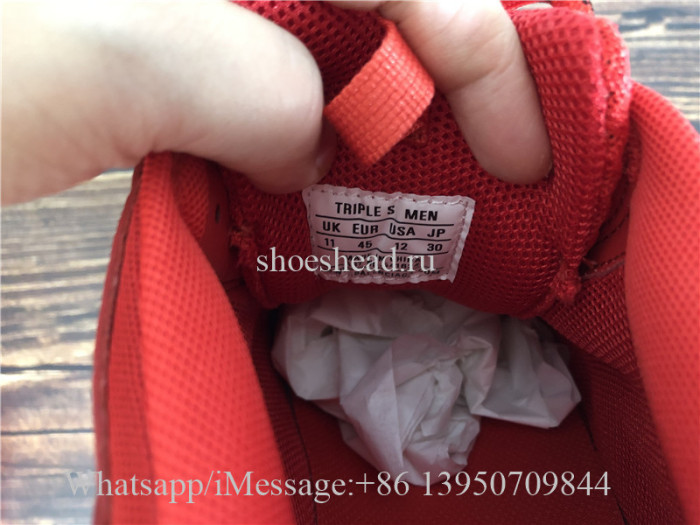 Balenciaga Triple S Clear Sole Sneaker Red