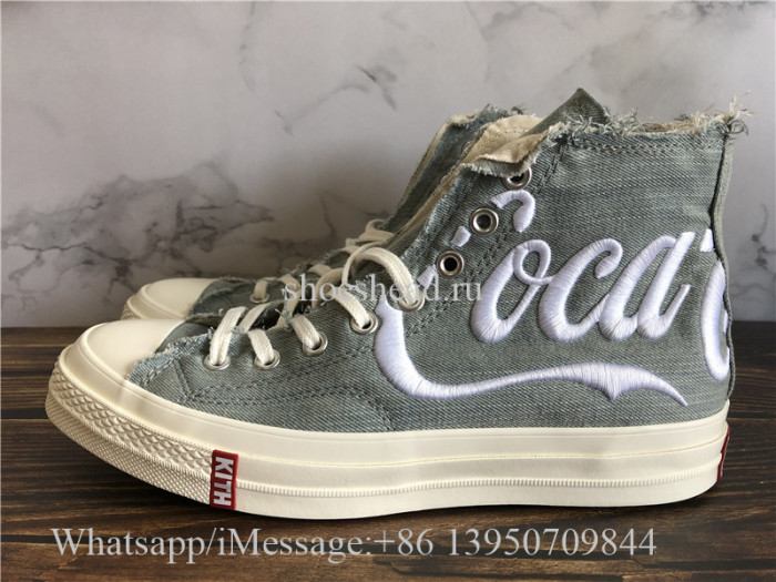 Kith x Coca-Cola x Converse Chuck Taylor 1970 Denim Blue