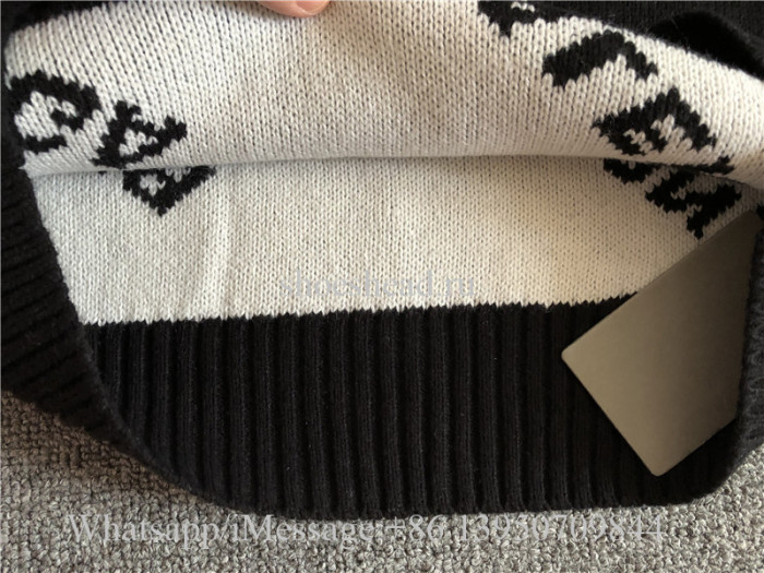 Balenciaga Allover Logo Sweatshirt