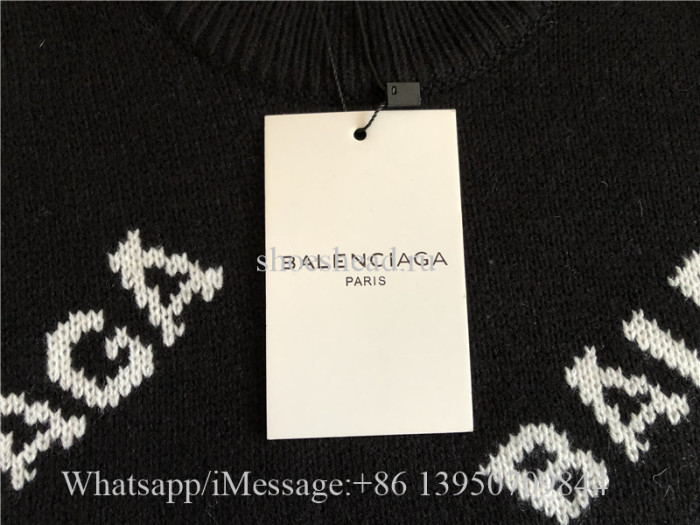Balenciaga Allover Logo Sweatshirt