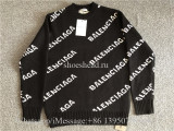 Balenciaga Allover Logo Sweatshirt