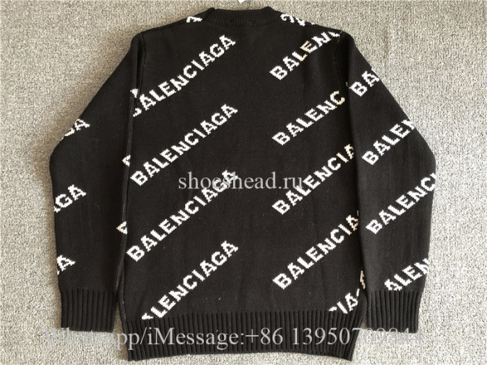 Balenciaga Allover Logo Sweatshirt