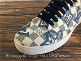 Louis Vuitton Low Top Sneaker Blue Logo