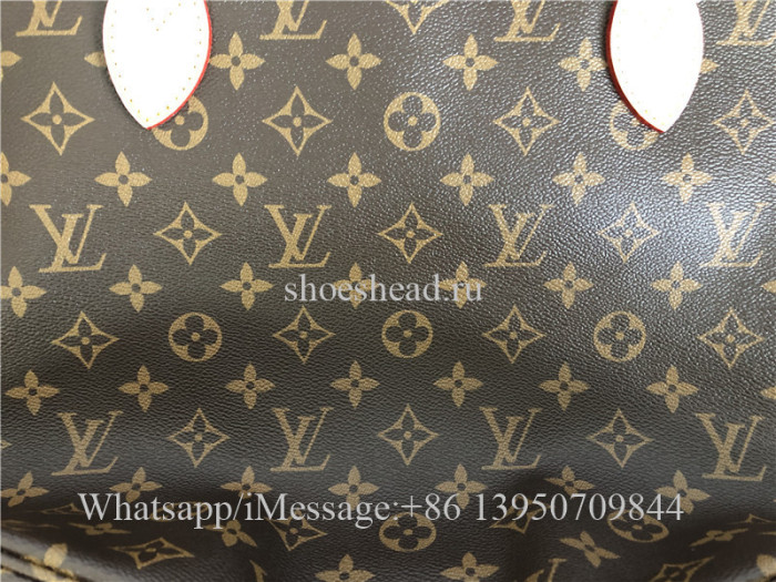 Original Louis Vuitton Monogram Rose Ballerine Neverfull MM Bag
