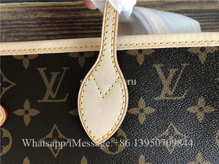 Original Louis Vuitton Monogram Rose Ballerine Neverfull MM Bag